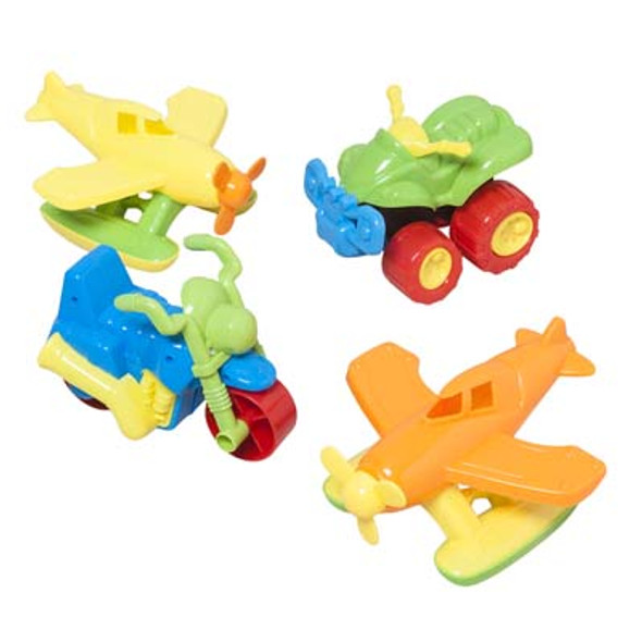 SAND VEHICLE TOYS PLSTC 3ASST PLANE/CYCLE/4RUNNER IN 12PC PDQ SUMMER HANG TAG PDQ SAND VEHICLE TOYS PLSTC 3ASST PLANE/CYCLE/4RUNNER IN 12PC PDQ SUMMER HANG TAG PDQ