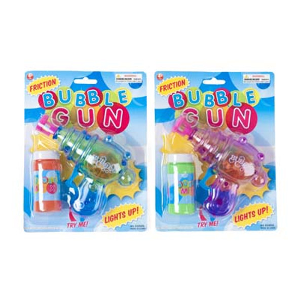 BUBBLE GUN W/FRICTION TRY ME LIGHT UP W/BUBBLE SOLUTION 2AST BUBBLE GUN W/FRICTION TRY ME LIGHT UP W/BUBBLE SOLUTION 2AST
