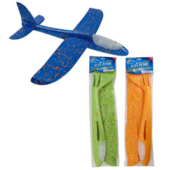 FOAM FLYING PLANE 19IN 3AST COLOR CHANGE LIGHT UP/PBH RED/GREEN/BLUE BATT INCLD FOAM FLYING PLANE 19IN 3AST COLOR CHANGE LIGHT UP/PBH RED/GREEN/BLUE BATT INCLD