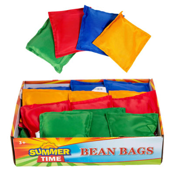 BEAN BAGS 5X5IN REINFORCED IN 36PC PDQ 4AST COLORS BEAN BAGS 5X5IN REINFORCED IN 36PC PDQ 4AST COLORS