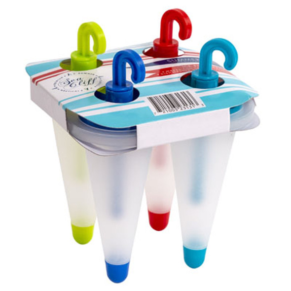 ICE POP MAKER 4PK UMBRELLA SHAPE SUMMER WRAP CARD