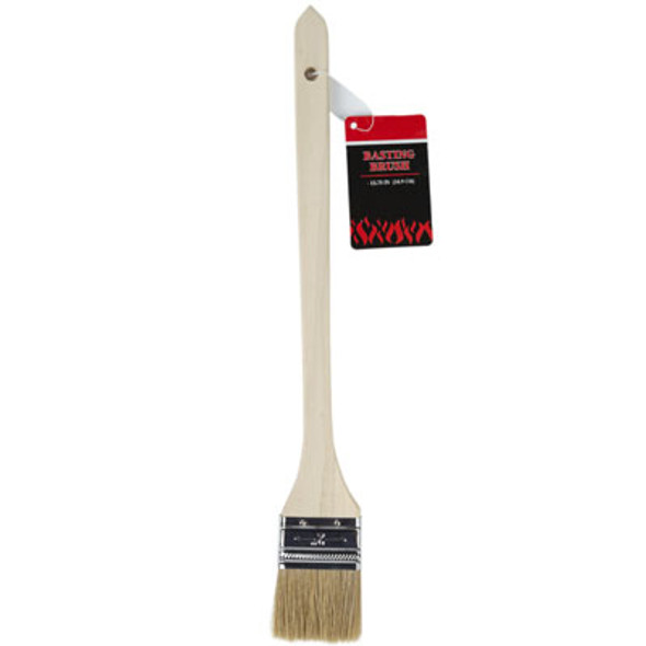 BASTING BRUSH BBQ 13.75IN WOOD HANDLE/BRISTLE HAIR BRUSH BBQ HT
