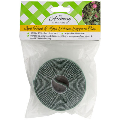 PLANT SUPPORT TIES HOOK & LOOP 3PK EA 6.55FT L&G PBH