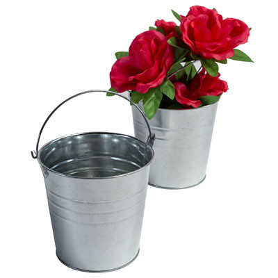 MINI PAIL GALVANIZED 5.12X4.96IN W/HANDLE 4PK POLYBAG W/LABELAMAZON SPECIAL UPC SUPPLIED