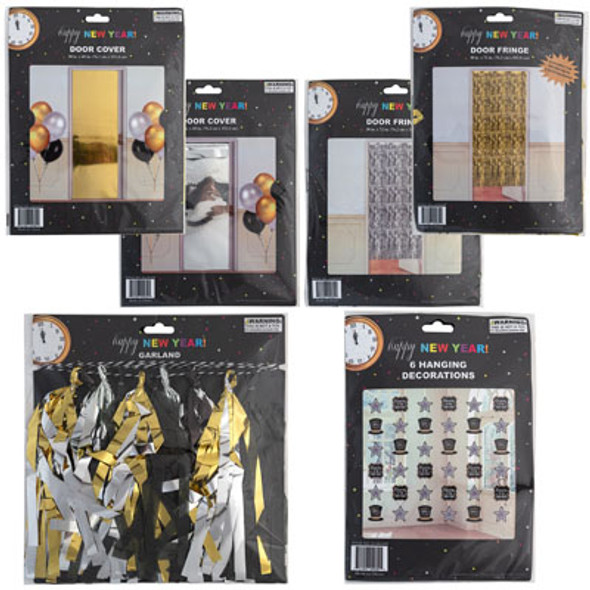 NEW YEAR PARTY DECOR 6AST DOOR FRINGE/COVER/HANGING DECOR NY HEADER/INSERT