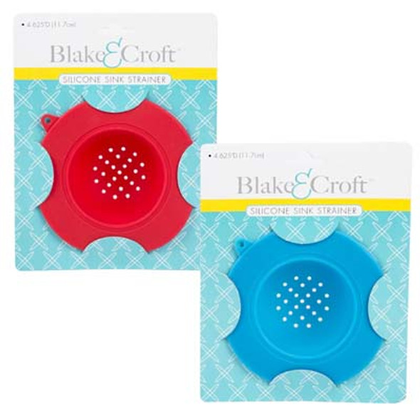 SINK STRAINER SILICONE 2AST CLR RED/BLUE 4.625IN D B&C TCD SINK STRAINER SILICONE 2AST CLR RED/BLUE 4.625IN D B&C TCD