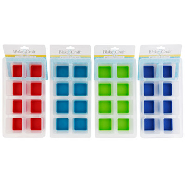 ICE CUBE TRAY JUMBO 8-SQUARE 4ASST COLORS B&C TCD MAKES APPROX 2X2IN ICE CUBES ICE CUBE TRAY JUMBO 8-SQUARE 4ASST COLORS B&C TCD MAKES APPROX 2X2IN ICE CUBES