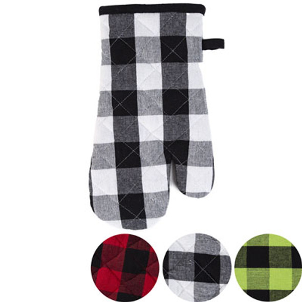 OVEN MITT BUFFALO CHECK 3ASTB&C HT/JHOOK OVEN MITT BUFFALO CHECK 3ASTB&C HT/JHOOK