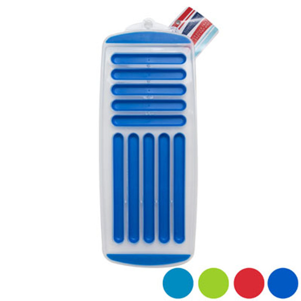 ICE CUBE STICK SHAPED TRAY 2 SIZE PER TRAY 10SLOTS 4AST SUMMER CLRS/SUMMER HT