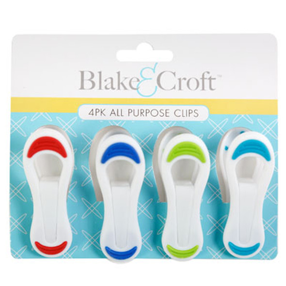 ALL PURPOSE CLIP 4PK/4AST COLORS PER PACK B&C TCD