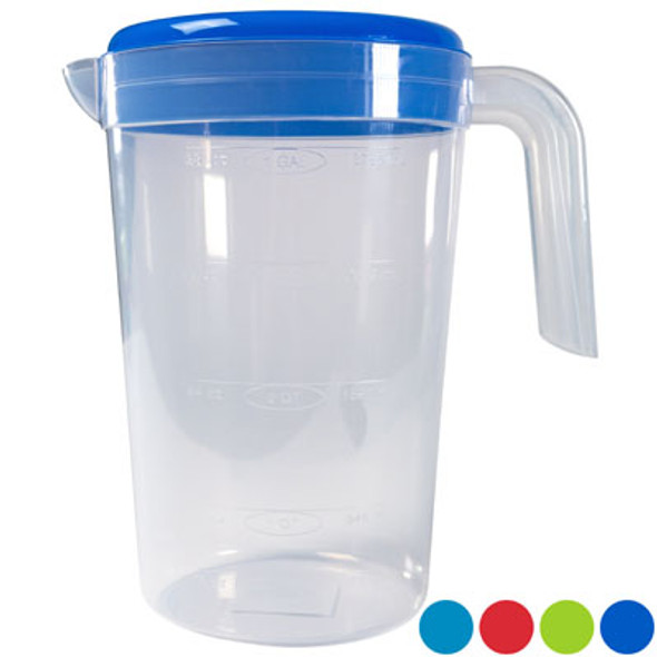 PITCHER W/LID 4.5QT 4ASST SUMMER COLOR LIDS/CLEAR BOTTOM UPC LABEL PITCHER W/LID 4.5QT 4ASST SUMMER COLOR LIDS/CLEAR BOTTOM UPC LABEL
