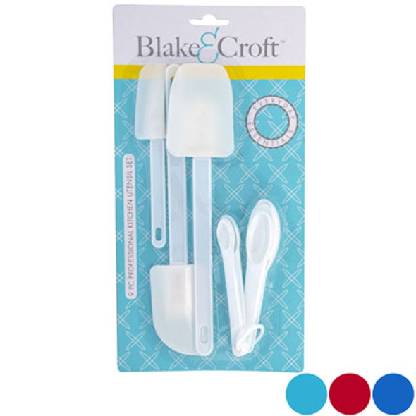 MEASURING /SPATULA SET 9PC 3 SPATULAS/6 MEASURING SPOONS 4CLRS KITCHEN BLC MEASURING /SPATULA SET 9PC 3 SPATULAS/6 MEASURING SPOONS 4CLRS KITCHEN BLC