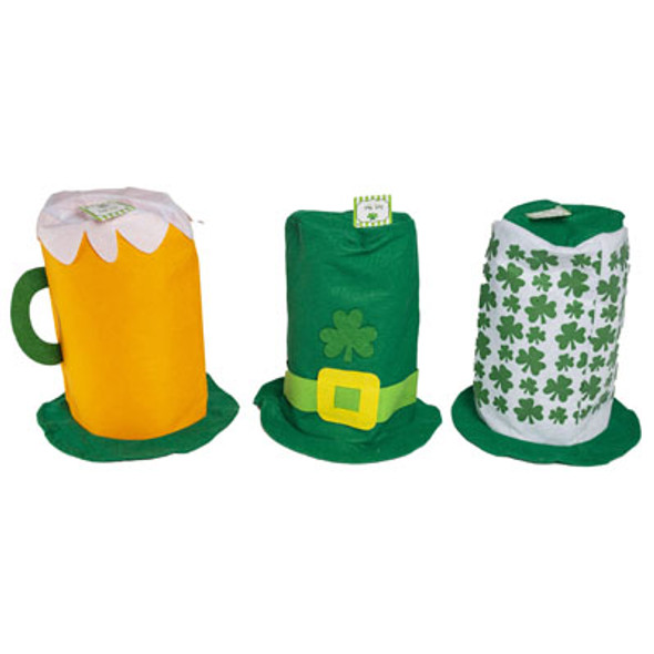 ST PAT FELT HAT 3AST STYLES12X10IN ADULT SIZE HT/JHOOK ST PAT FELT HAT 3AST STYLES12X10IN ADULT SIZE HT/JHOOK