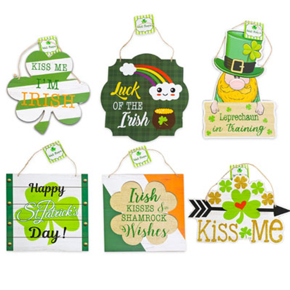WALL PLAQUE ST PAT 6AST MDF UPC/MDF COMPLY LABEL WALL PLAQUE ST PAT 6AST MDF UPC/MDF COMPLY LABEL