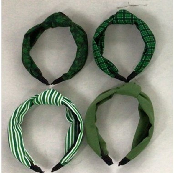 HEADBAND ST PATRICK'S LADIES KNOT STYLE 4AST BARBELL HDR