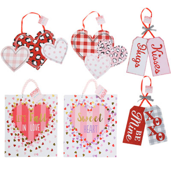 VALENTINE WALL PLAQUE MDF 6AST W/GLITTER OR HOTSTAMP UPC/MDF COMPLY LABEL VALENTINE WALL PLAQUE MDF 6AST W/GLITTER OR HOTSTAMP UPC/MDF COMPLY LABEL