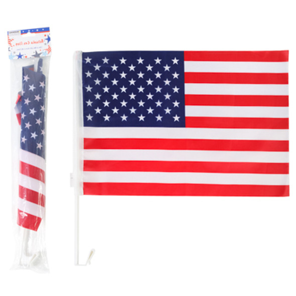 FLAG FOR CAR WINDOW 2PK 12X18IN POLYBAG WITH LABELDIY SPECIAL FLAG FOR CAR WINDOW 2PK 12X18IN POLYBAG WITH LABELDIY SPECIAL