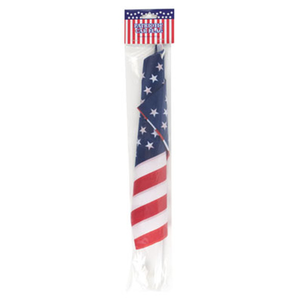 FLAG FOR CAR WINDOW 12 X 18IN PATRIOTIC PBH FLAG FOR CAR WINDOW 12 X 18IN PATRIOTIC PBH