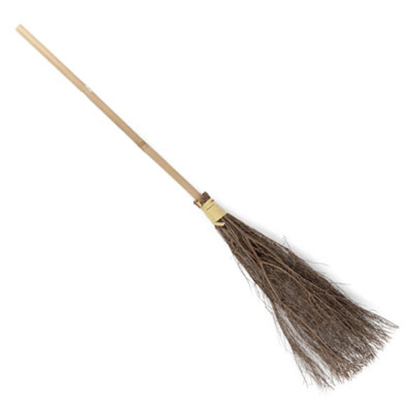WITCH BROOM 37IN NATURAL BAMBOO/HALLOWEEN HT