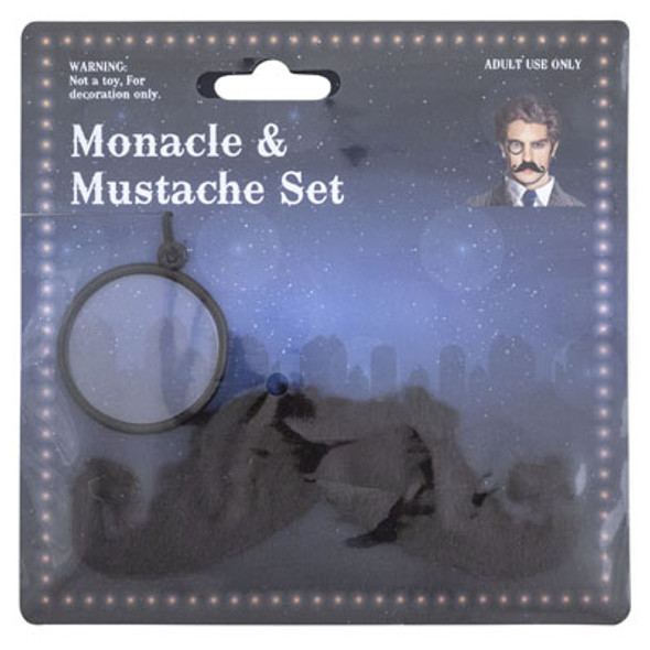 MONACLE & MUSTACHE STEAMPUNK SETACCESSORY PB/INSERT CARDSTEAMPUNK/SHERLOCK/PROFESSOR MONACLE & MUSTACHE STEAMPUNK SETACCESSORY PB/INSERT CARDSTEAMPUNK/SHERLOCK/PROFESSOR
