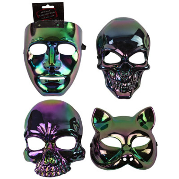 MASK METALLIC 4AST PLASTIC ADULT HDRCARD MASK METALLIC 4AST PLASTIC ADULT HDRCARD