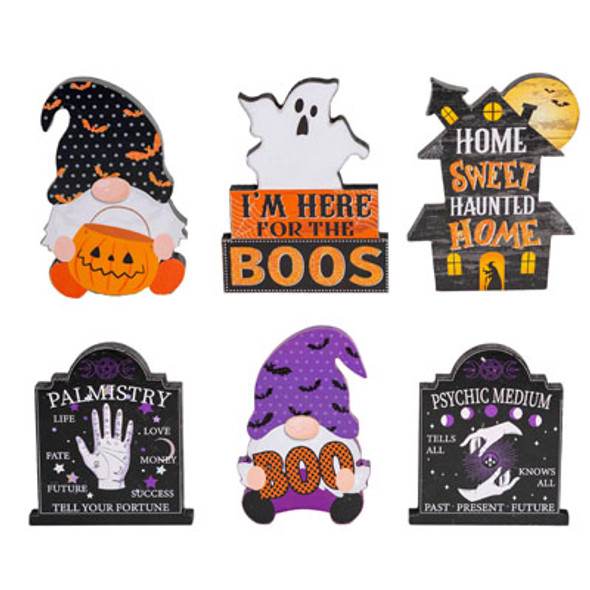 TABLE DECOR HALLOWEEN MDF 6ASTW/GLITTER UPC/MDF COMPLY LABEL TABLE DECOR HALLOWEEN MDF 6ASTW/GLITTER UPC/MDF COMPLY LABEL