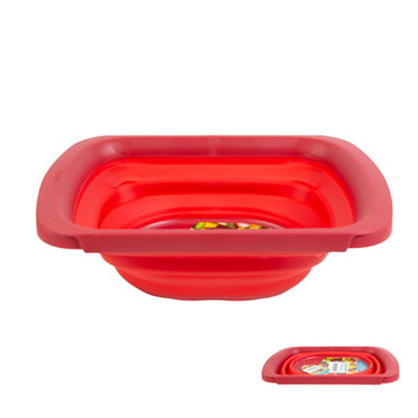COLANDER COLLAPSIBLE RED DELISH CARDED *32.99* COLANDER COLLAPSIBLE RED DELISH CARDED *32.99*
