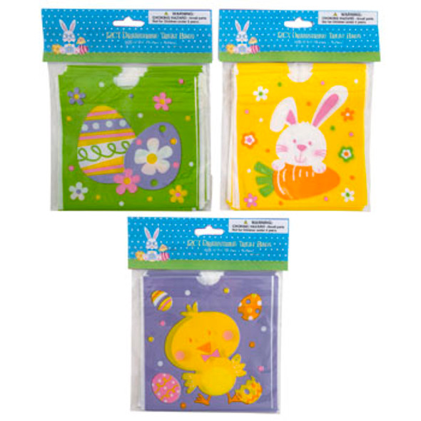 TREAT BAG EASTER DRAWSTRING 12CT 3AST EASTER PRINTS 6X6/MDSGSTRIP EASTER PBH TREAT BAG EASTER DRAWSTRING 12CT 3AST EASTER PRINTS 6X6/MDSGSTRIP EASTER PBH