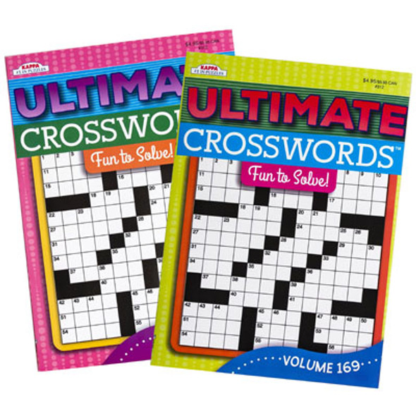 CROSSWORD PUZZLE BOOK ULTIMATE2 ASST IN PDQ #312MADE IN USA PPD $4.95 CROSSWORD PUZZLE BOOK ULTIMATE2 ASST IN PDQ #312MADE IN USA PPD $4.95