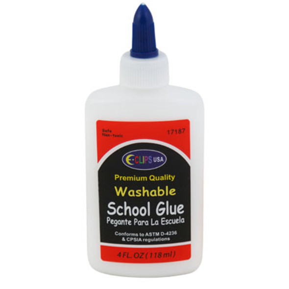 SCHOOL GLUE 4OZ WASHABLE 12PC PDQ