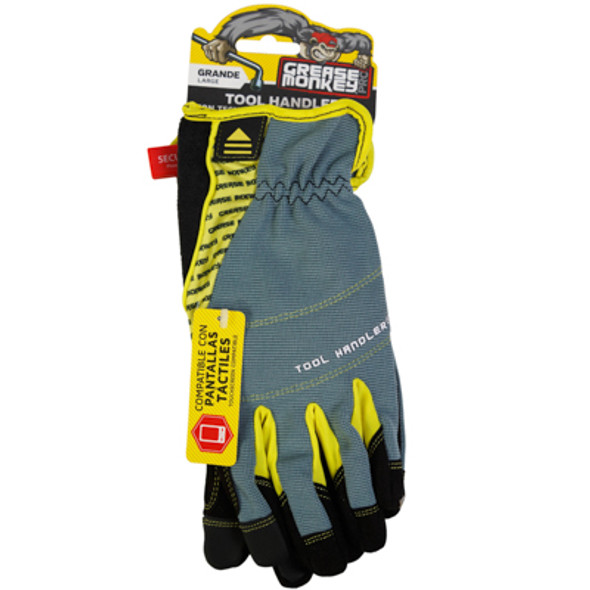 GLOVES TOOL HANDLER W/TS LARGE GREASE MONKEY SELL IN USA ONLY GLOVES TOOL HANDLER W/TS LARGE GREASE MONKEY SELL IN USA ONLY