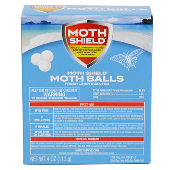 MOTH BALLS 4OZ FRESH LINEN BOXED MOTH SHIELD MOTH BALLS 4OZ FRESH LINEN BOXED MOTH SHIELD
