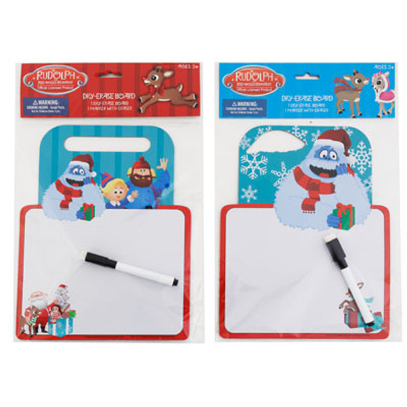 DRY ERASE BOARD RUDOLPH W/MARKER 2 ASSORTED PEGGABLE DRY ERASE BOARD RUDOLPH W/MARKER 2 ASSORTED PEGGABLE