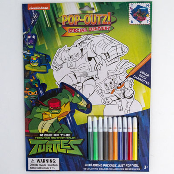 ACTIVITY KIT TMNT10 CLR BRDS, 10 MARKRS, 50 STXRS ACTIVITY KIT TMNT10 CLR BRDS, 10 MARKRS, 50 STXRS