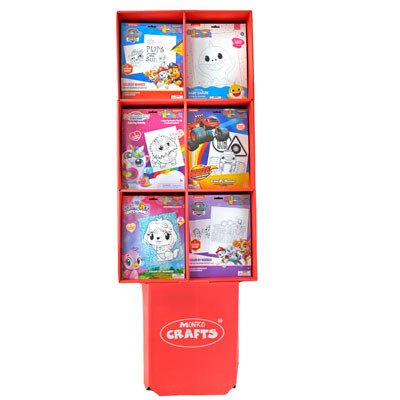 COLOR BY NUMBER 72PC FLOOR DSPLY 6ASSORTED LICENSES SEE N2