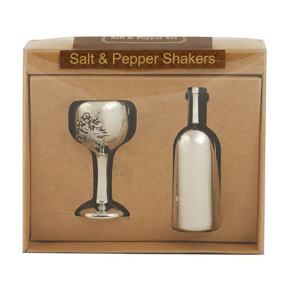 SALT/PEPPER SHAKER SET WINE BOTTLE/WINE GLASS *$7.00* SALT/PEPPER SHAKER SET WINE BOTTLE/WINE GLASS *$7.00*