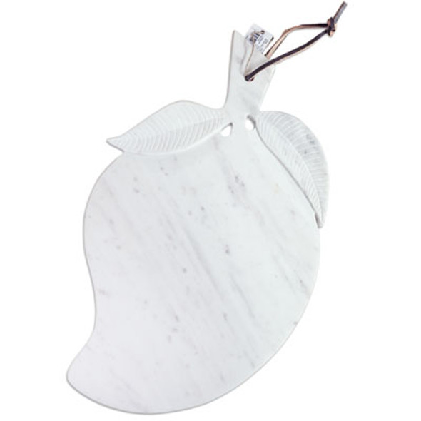 SERVING TRAY 15.5X9.5IN WHITE MARBLE LEAF SHAPE *$16.00* SERVING TRAY 15.5X9.5IN WHITE MARBLE LEAF SHAPE *$16.00*