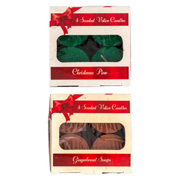 MINI VOTIVE CANDLES 4PC ASSORTED SCENTS