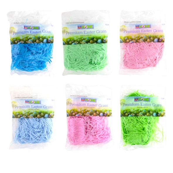 PREMIUM EASTER GRASS PLASTIC ASST COLORS 2.5 OZ PP 2.99
