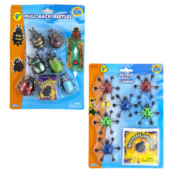WIND UP BEETLES/LADY BUGS ON BLISTER CARD - TOY WIND UP BEETLES/LADY BUGS ON BLISTER CARD - TOY