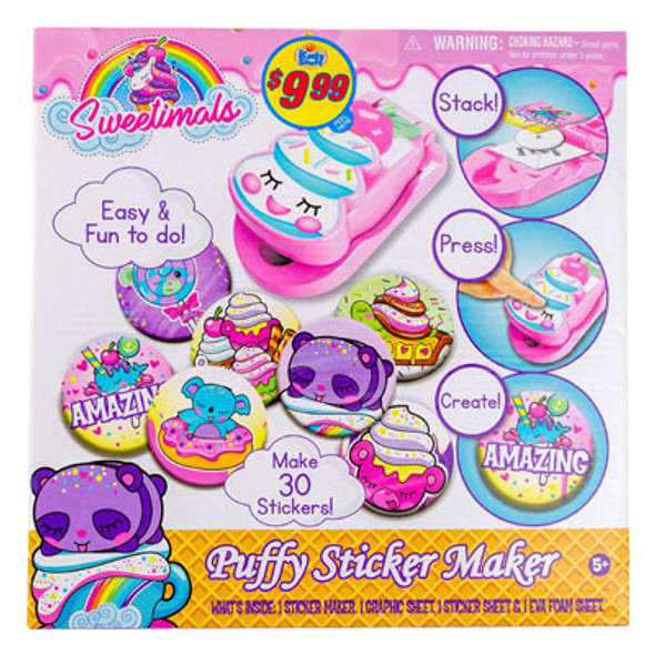 STICKER MAKER PUFFY 30 STICKERS PP $9.99 STICKER MAKER PUFFY 30 STICKERS PP $9.99
