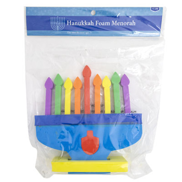 HANUKKAH FOAM MENORAH PP $7.99