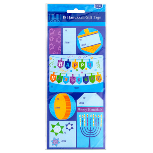 HANUKKAH GIFT TAGS 18CTPP $2.99