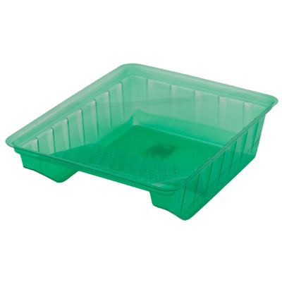 PAINT TRAY 6IN GREEN PLASTIC DEEP WELL W/GRID