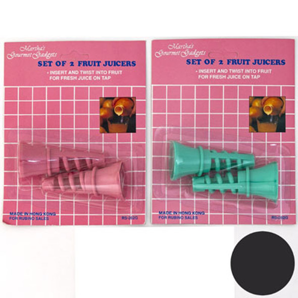 FRUIT JUICERS SET OF 2ASST CARDED/PEGGABLE