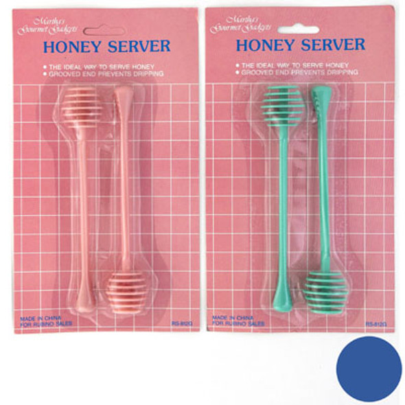 HONEY SERVER 2PK ASST COLORS PLASTIC