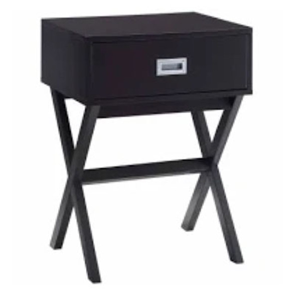 RTA END TABLE ESPRESSO 1 DRAWER DESIGN 2GO