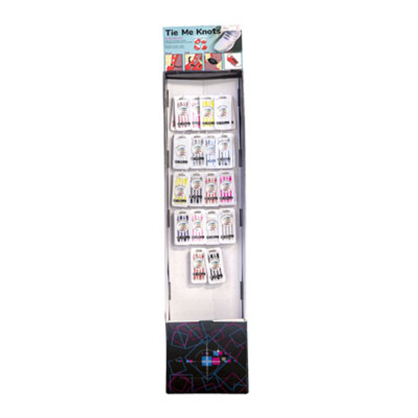 TIE ME KNOTS ASSORTED COLORS120PC FLOOR DISPLAY