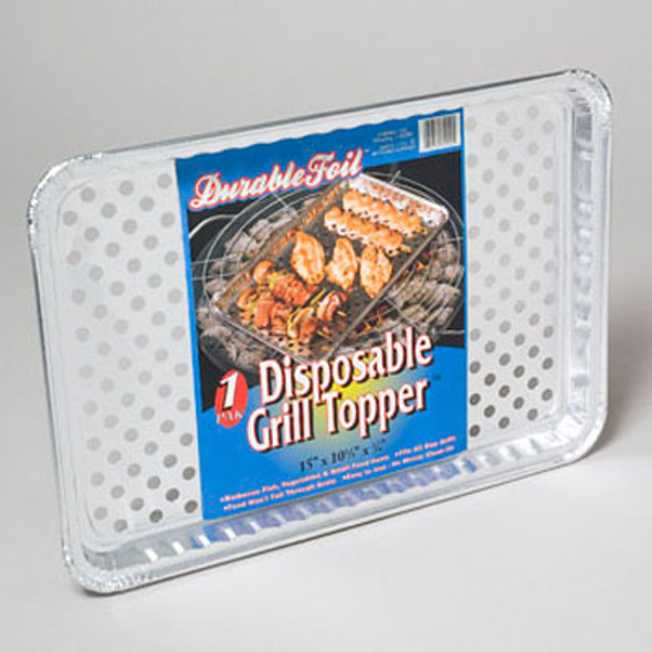 ALUMINUM GRILL TOPPER 15 X 10.25X.75 INCH 120 PCS IN FLOOR DISPLAY MADE IN USA