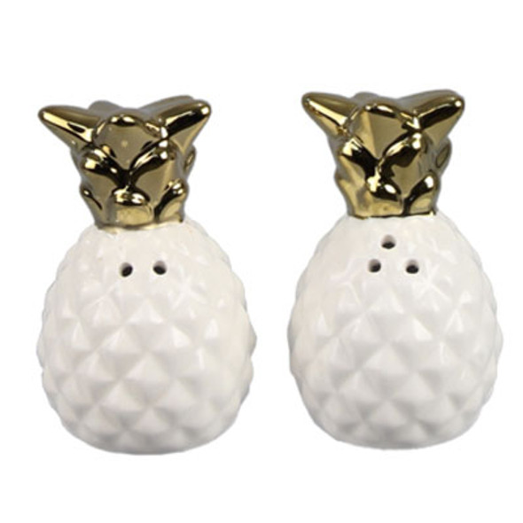 SALT&PEPER SHAKER PINEAPPLE CERAMIC 1.75X1.75X3.25 ($3.75) SALT&PEPER SHAKER PINEAPPLE CERAMIC 1.75X1.75X3.25 ($3.75)